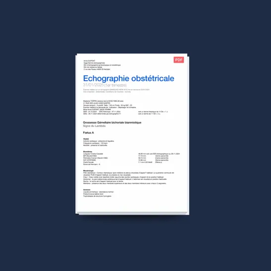 Echographie obstetricale