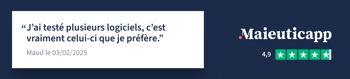 Maieuticapp est noté 4,8/5 sur Trustpilot