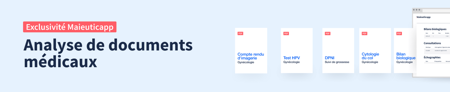 Exclusivité Maieuticapp : option analyse de documents médicaux